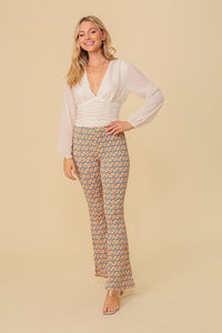 White Night Out Ruched Top