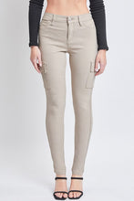 Taupe Junior Hyperstretch 1-Button Skinny Cargo