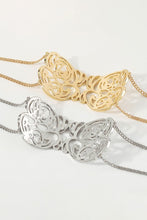 Gold Hollow Metal Choker Necklace