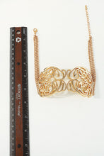 Gold Hollow Metal Choker Necklace