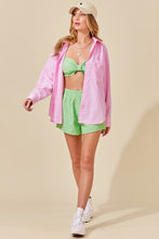Lime Ribbon Bralette And Short Set