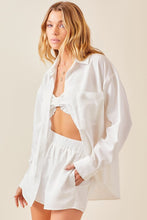 White Ribbon Bralette And Short Set