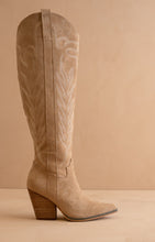 Almond The Bronco - Knee-high Embroidered Boots