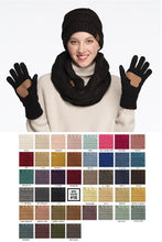 Peanut CC Solid Ribbed Glove With Lining