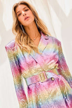 Pink Multi Rainbow Jacket Dress