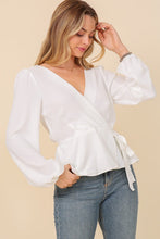 Off White Mustard Brooklyn Airflow Surplice Top With Self Tie