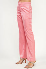 Pink Tailored Satin Pants