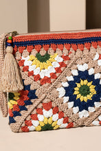 Hibiscus Handmade Crochet Tile Pouch