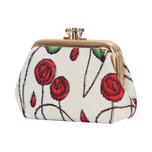Simple Rose Coin Clasp Frame Purse Wallet