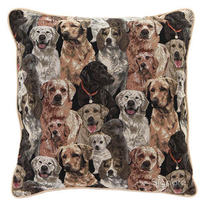 Brown Labrador Pillowcase/Cushion Cover