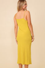 Gold Kiwi Brooklyn Airflow Cowl Neck Midi Dress