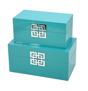 Tiffany Blue Jewelry Storage Box - Set of 2
