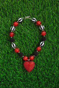 Red and Black Bubble Necklace