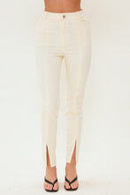 Ivory Waxed Finish Super Stretch Summer Jeggings