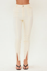 Ivory Waxed Finish Super Stretch Summer Jeggings