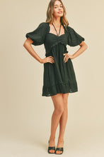 Black Eyelet Babydoll Mini Dress