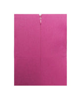 Fiona Fuchsia Feather Trim Bottom Maxi Dress