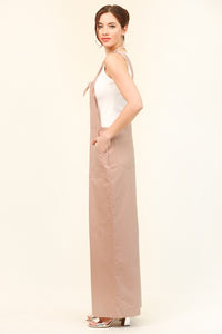 Dusty Rose Knot Detail and Wide Leg Jumpsuits
