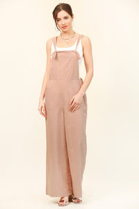 Dusty Rose Knot Detail and Wide Leg Jumpsuits