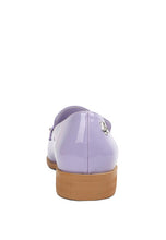 Lilac Meanbabe Semicasual Stud Detail Patent Loafers
