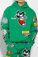 Green Spring Break Chenile Patch Graphic Hoodie
