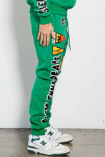 Green Spring Break Chenile Patch Graphic Jogger