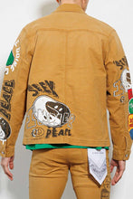 Wheat Spring Break Hand Drawing Workwear Jacket