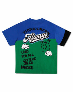 Royal Think Green Cut&Sew Graphic Tee