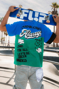Royal Think Green Cut&Sew Graphic Tee