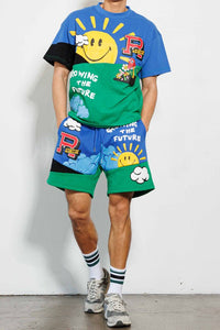 Royal Think Green Cut&Sew Graphic Tee
