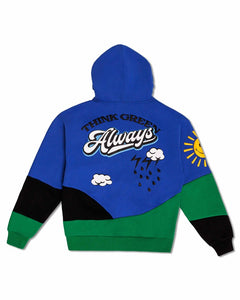 Royal Think Green Cut&Sew Graphic Hoodie