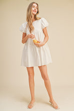 Off White Babydoll Mini Dress