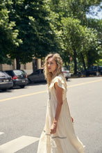 Natural Trim Detailed Midi Dress