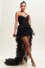 Black Tulle Layers Mesh Dress