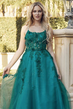 Emerald Embroidered Top A Line Contrast Dress