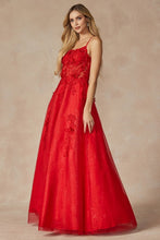 Red Embroidered Top A Line Contrast Dress