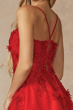 Red Embroidered Top A Line Contrast Dress