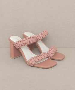 Rose Oasis Society Heidi - Braided Band Sandal Heel