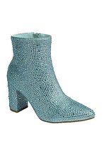 Light Blue Rhinestone Casual Boots