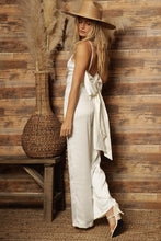 Off White Back Detailed Jumpsuit