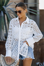Ivory Eyelet Shirt Top