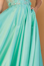 Mint Lace Top A Line Contrast Dress