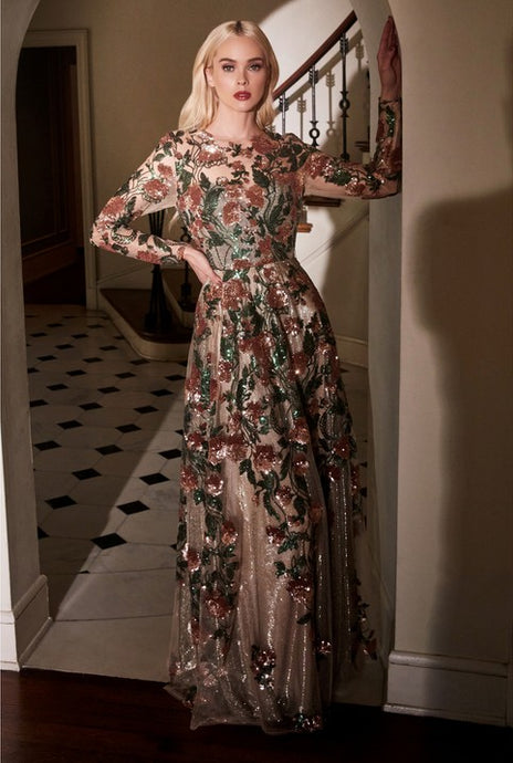 Copper Savannah Sequine Gown