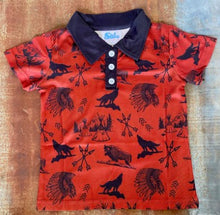 Maroon Indian Print Polo