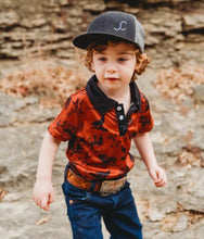 Maroon Indian Print Polo