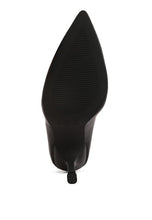 Black Rarity Point Toe Stiletto Heeled Pumps