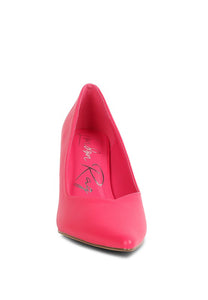 Pink Rarity Point Toe Stiletto Heeled Pumps