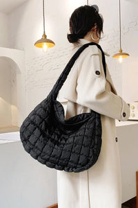 Black Quilted Crossbody Bag
