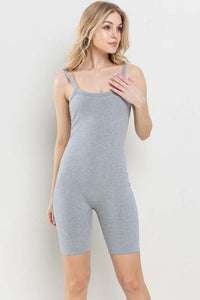 H.Grey Open Back Romper