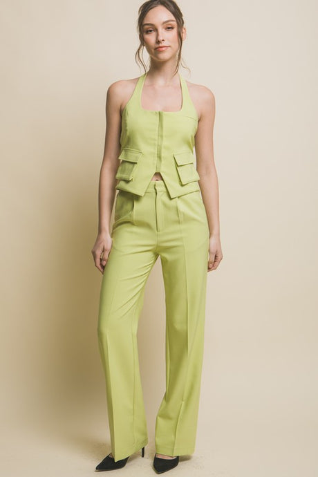 Lime Regular-Fit Dress Pants